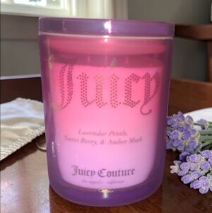 Juicy Couture Pink and Purple Scented Candle - 15.5oz